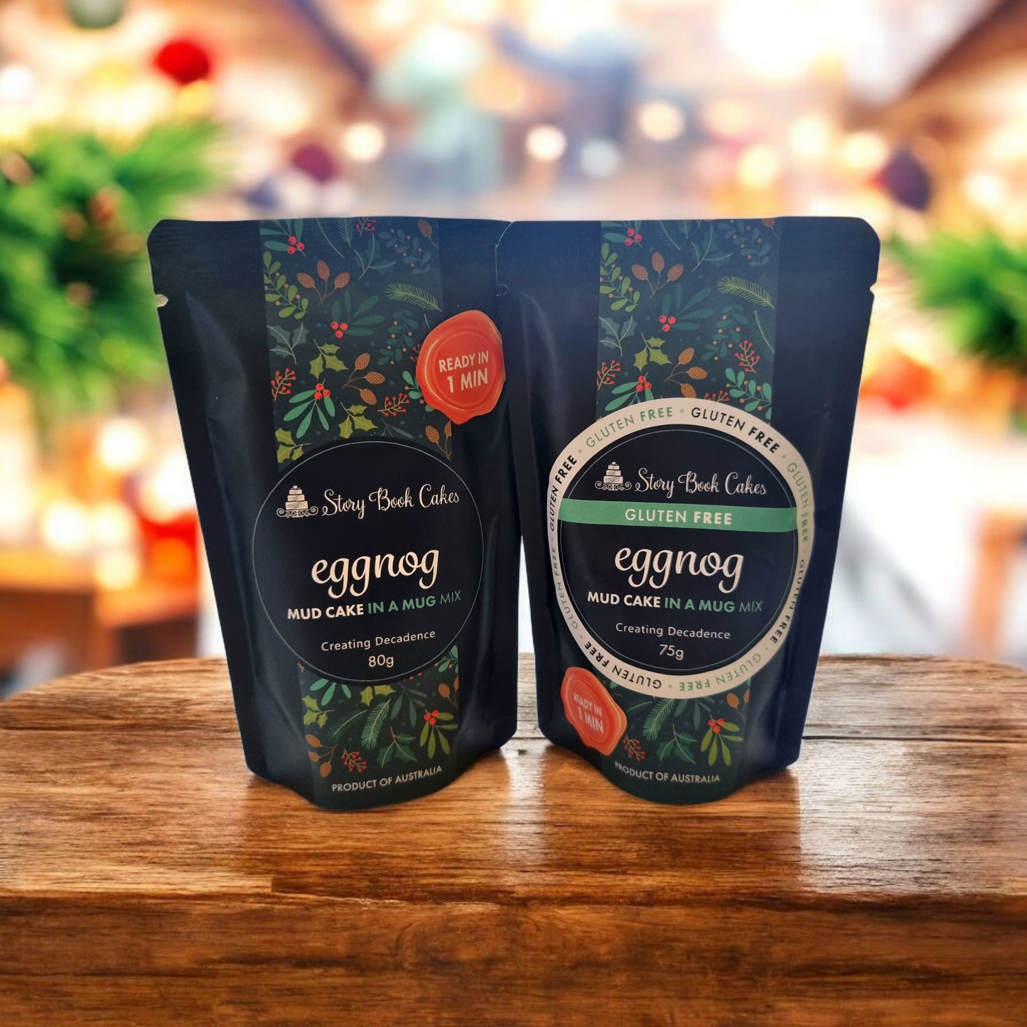 Christmas - Limited Edition - Gluten Free, Egg Free - Story Book Cakes - Eggnog Mud Cake - In a Mug (75g)