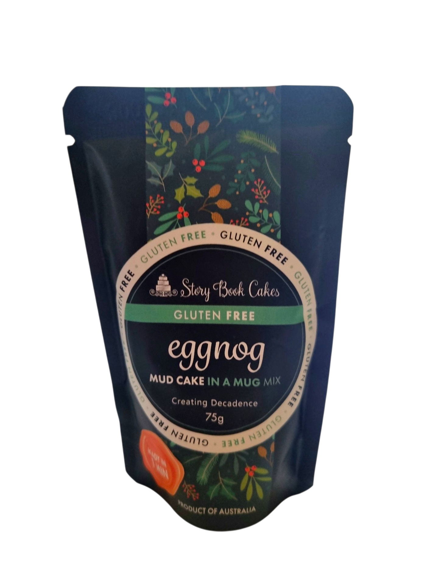 Christmas - Limited Edition - Gluten Free, Egg Free - Story Book Cakes - Eggnog Mud Cake - In a Mug (75g)