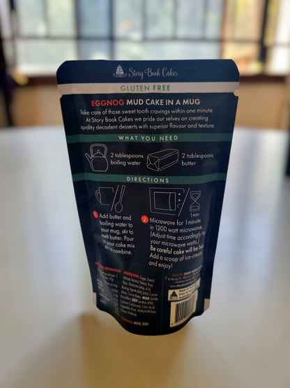 Christmas - Limited Edition - Gluten Free, Egg Free - Story Book Cakes - Eggnog Mud Cake - In a Mug (75g)