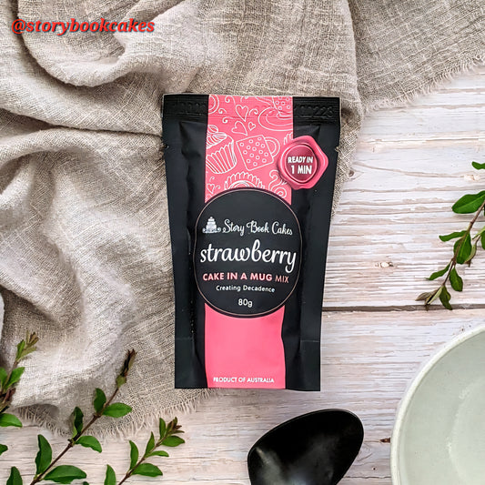 Story Book Cakes - Strawberry Mud Cake - In a Mug (80g)