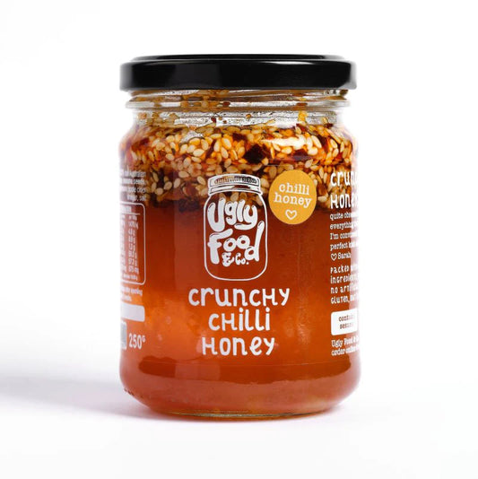 Ugly Food  & Co - Gluten Free, Dairy Free, Nut Free, Vegan Friendly - Crunchy Chilli Honey (250g)